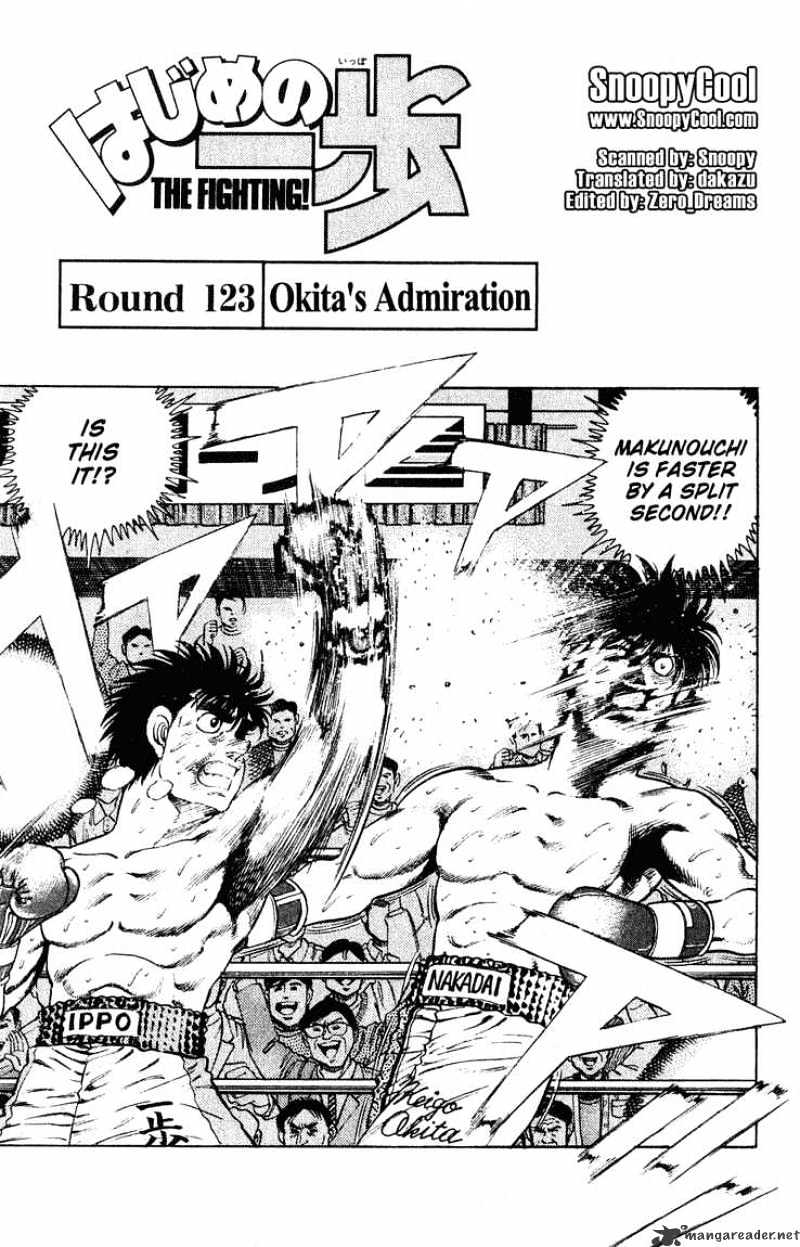 Hajime no Ippo: Fighting Spirit, Chapter 123 image 01